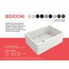Bocchi Contempo Farmhouse Apron Front Fireclay 27 in. Single Bowl Kitchen Sink in White 1356-001-0120